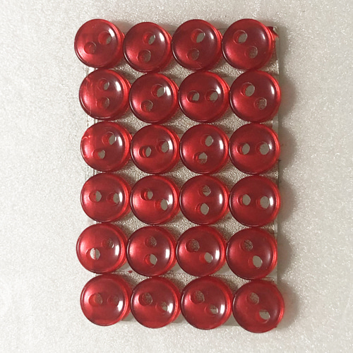 미니단추(0.7cm×24개) 빨강