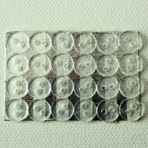 미니 단추(0.7cm×24개)-투명흰색