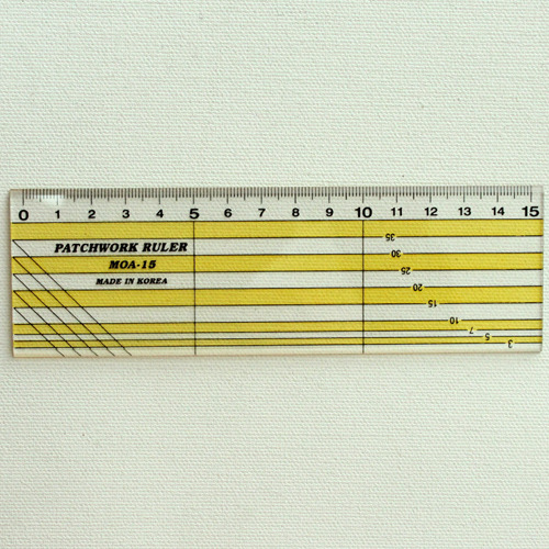 15cm 칼라 시접자(노랑)