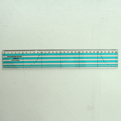 30cm 칼라 시접자(파랑)